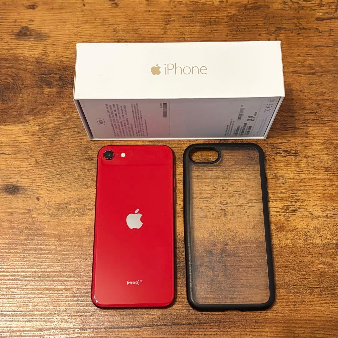 iPhone SE 第2世代 64GB SIMフリー 75% 付属品有り レッド