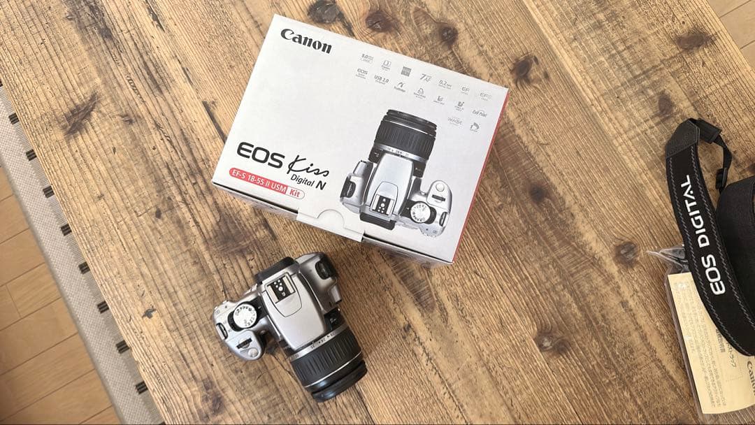 Canon EOS Kiss Digital N レンズキット 元箱 バッテリ付