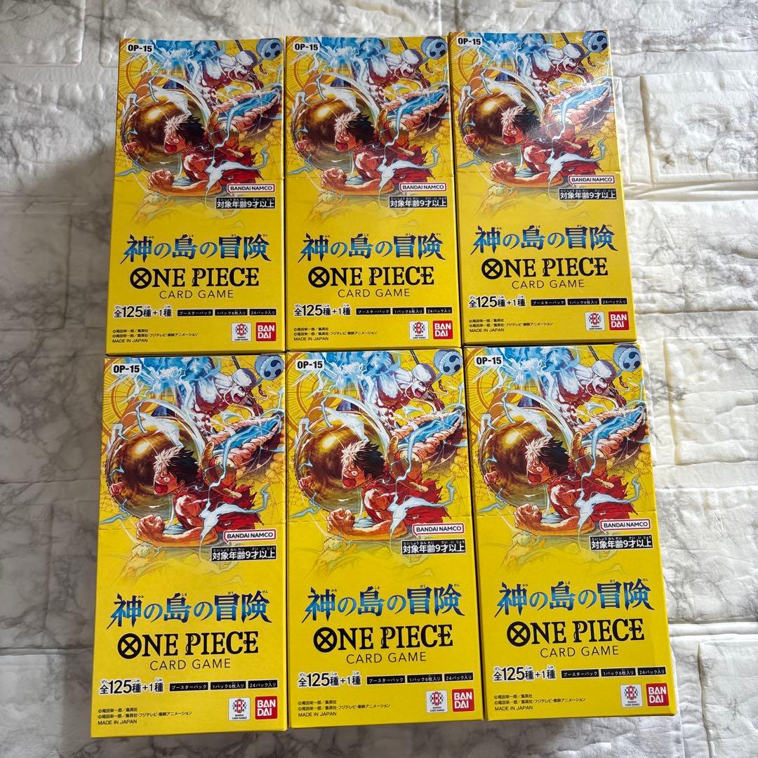 【未開封 テープ付き】ワンピースカードゲーム 神の島の冒険 6box