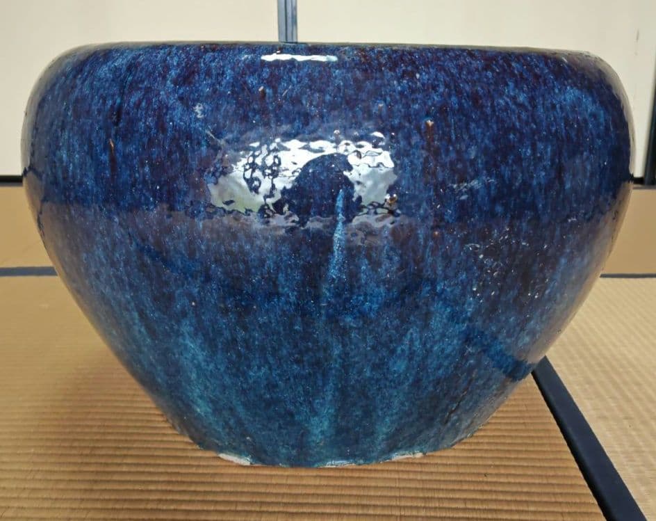 特大 唐物【鮑氏明亮監製】瓶掛火鉢 直径約60cm 中国美術 中国古玩
