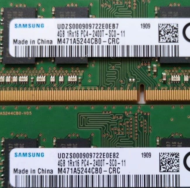 Samsung メモリーPC4-2400T 4GB 6枚 8GB 2枚セット