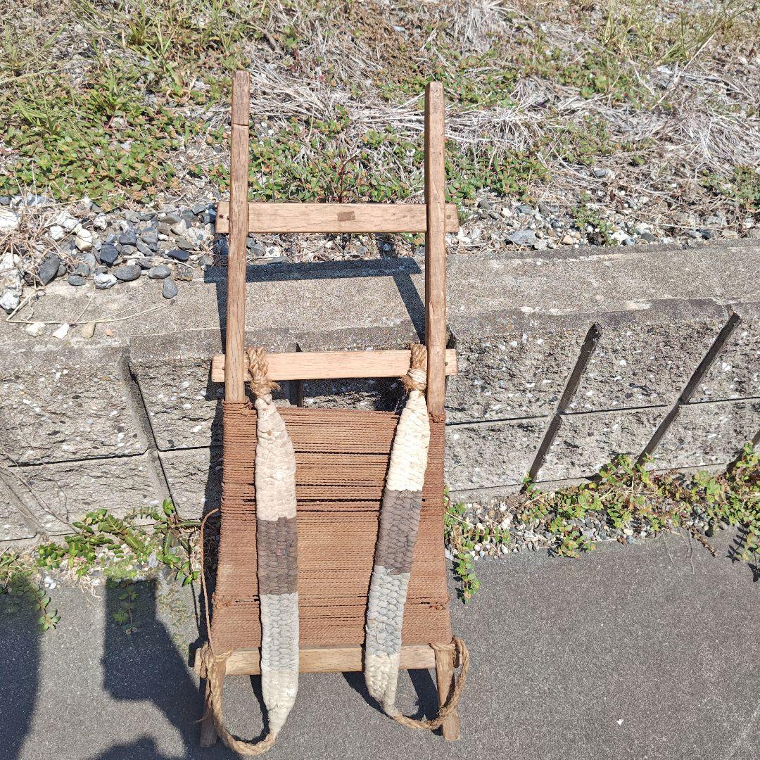 木製アンティーク雑貨 背負子　しょいこ