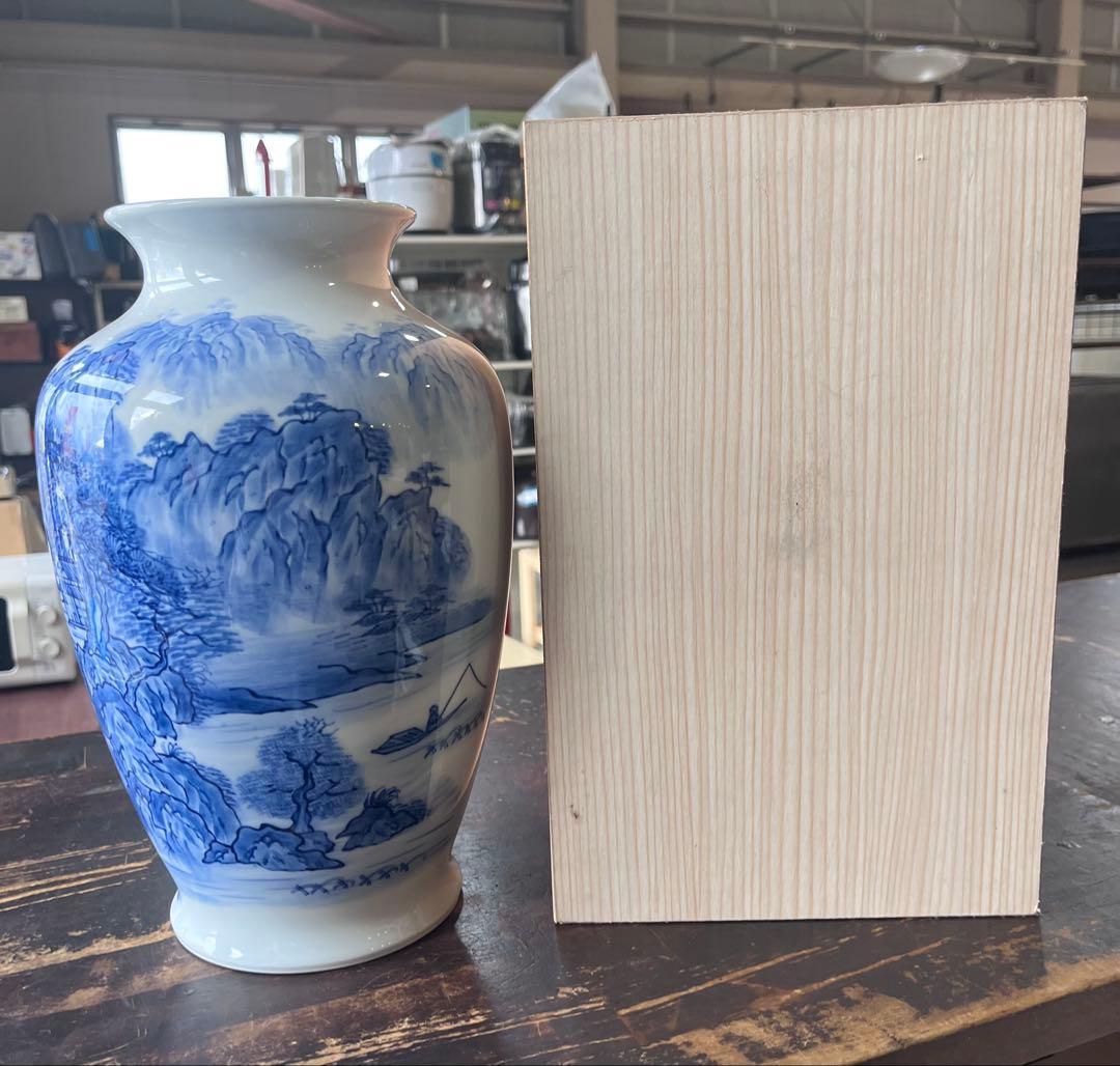 有田焼 緒方松右衛門 37cm 花器骨董品 古美術品　壺