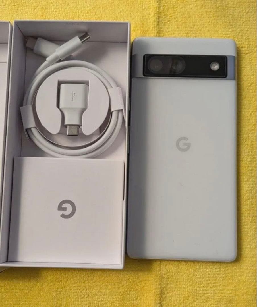 【美品】Google Pixcel 7a 128gb ホワイト sim フリー