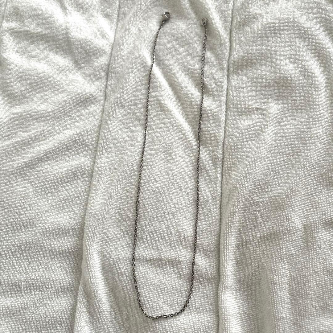ファイテン チタンチェーンネックレス (小豆) 40+5cm 正規品 美品