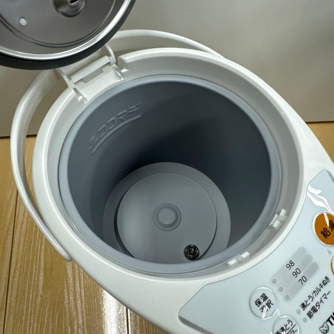 タイガー 魔法瓶 マイコン 電気 ポット 2.2L ホワイト