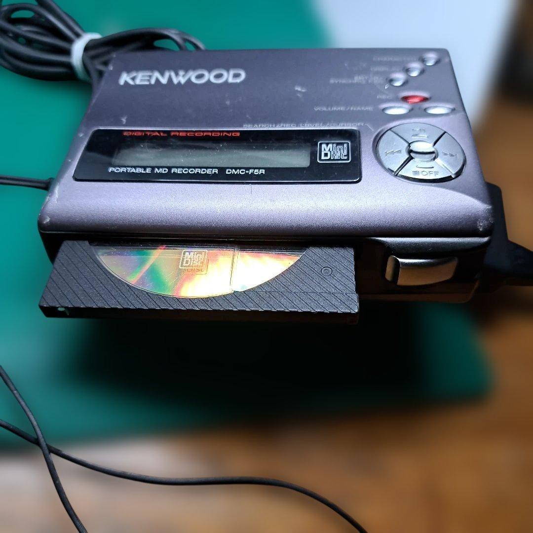 KENWOOD ポータブルMDレコーダーDMC-F5R 日本製