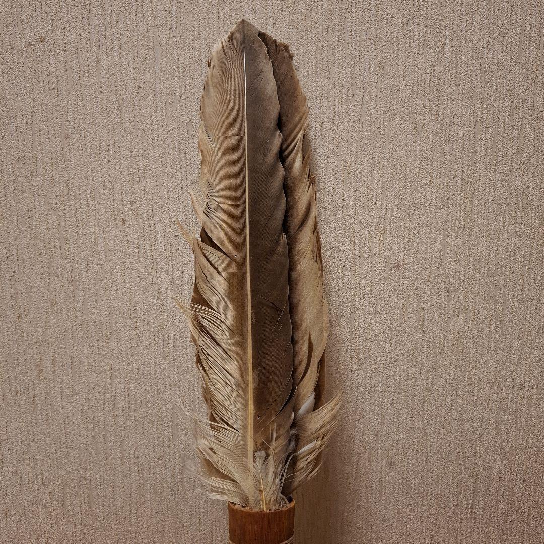 茶道具♢御羽箒 羽箒 座箒 箒博作 大 49センチ