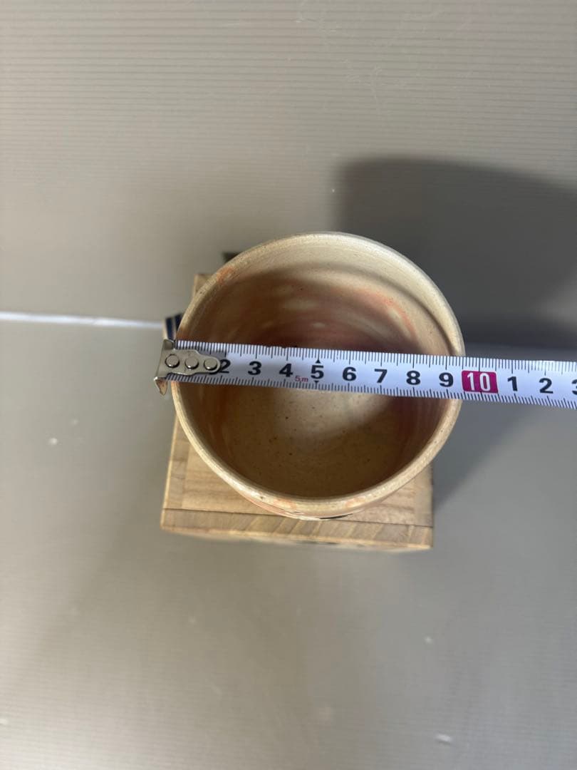 2311 清和窯　立鶴文　筒茶碗