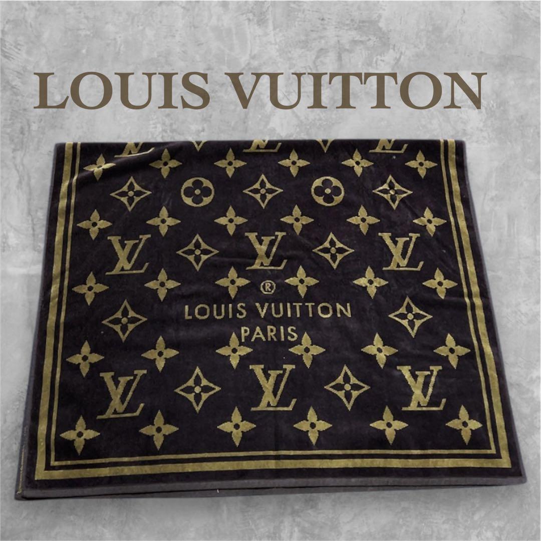 ルイヴィトン　LOUIS VUITTON ビーチタオル　モノグラム　ブラウン