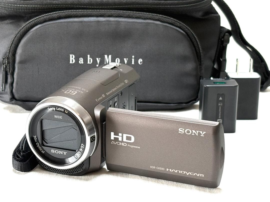 【美品 カメラバック付き】 SONY HANDYCAM HDR-CX680 茶