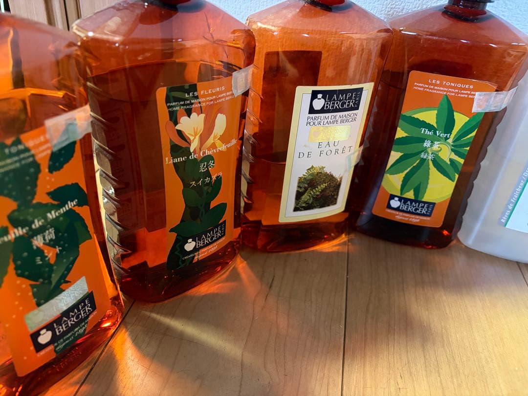 ランプベルジェ　オイル　アロマ　セット　開封品　まとめて　茶ボトル