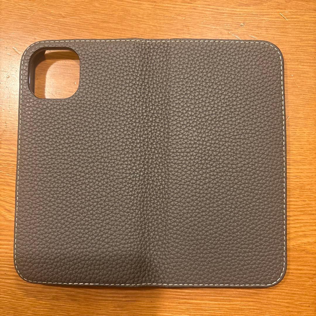 Bonaventura 手帳型ケース グレー iPhone14