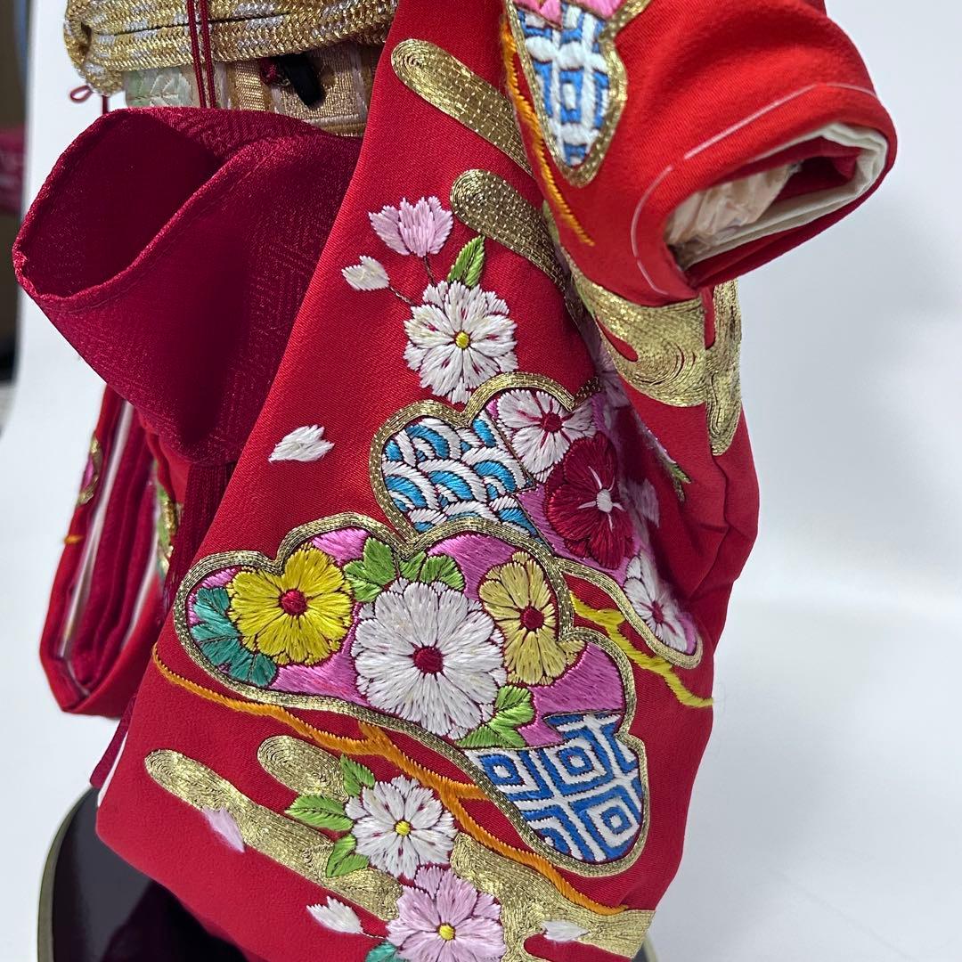 市松人形 小土松寿作 人形工房松寿 正絹手刺繍 本仕立