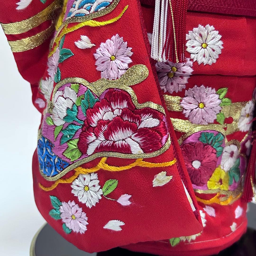 市松人形 小土松寿作 人形工房松寿 正絹手刺繍 本仕立
