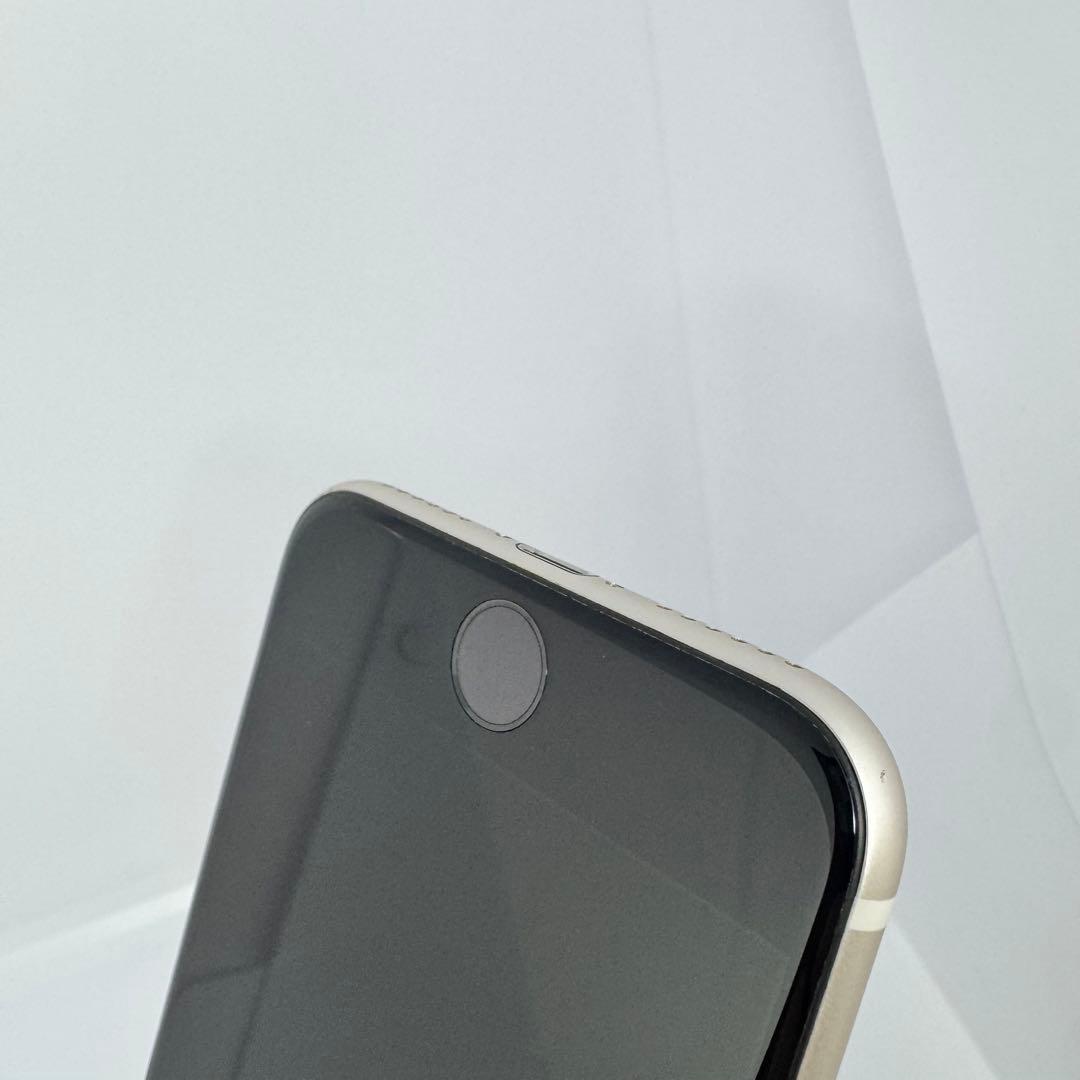 【美品】iPhone SE3 128GB WHITE大容量新品バッテリー100%