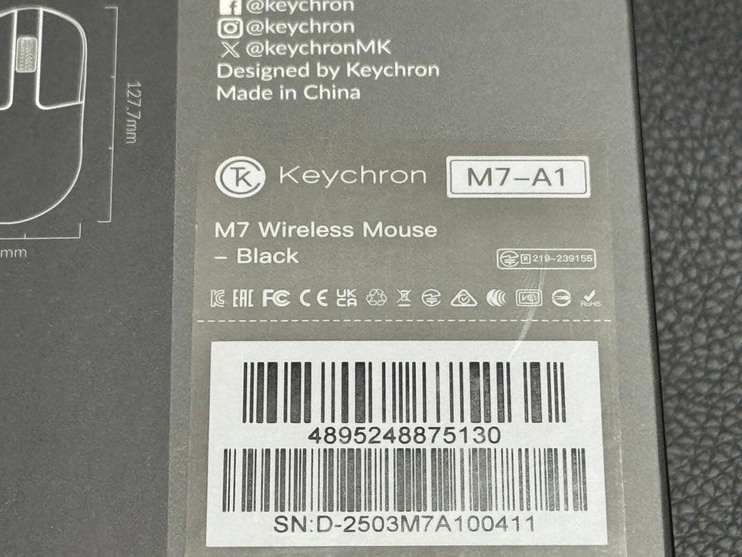 Keychron M7 ブラック