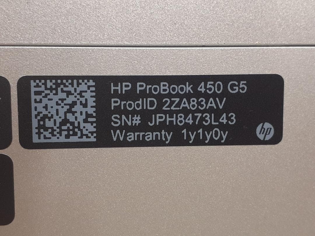 バ*グ様 80L0326-05【ジャンク】HP ProBook 450 G5/i