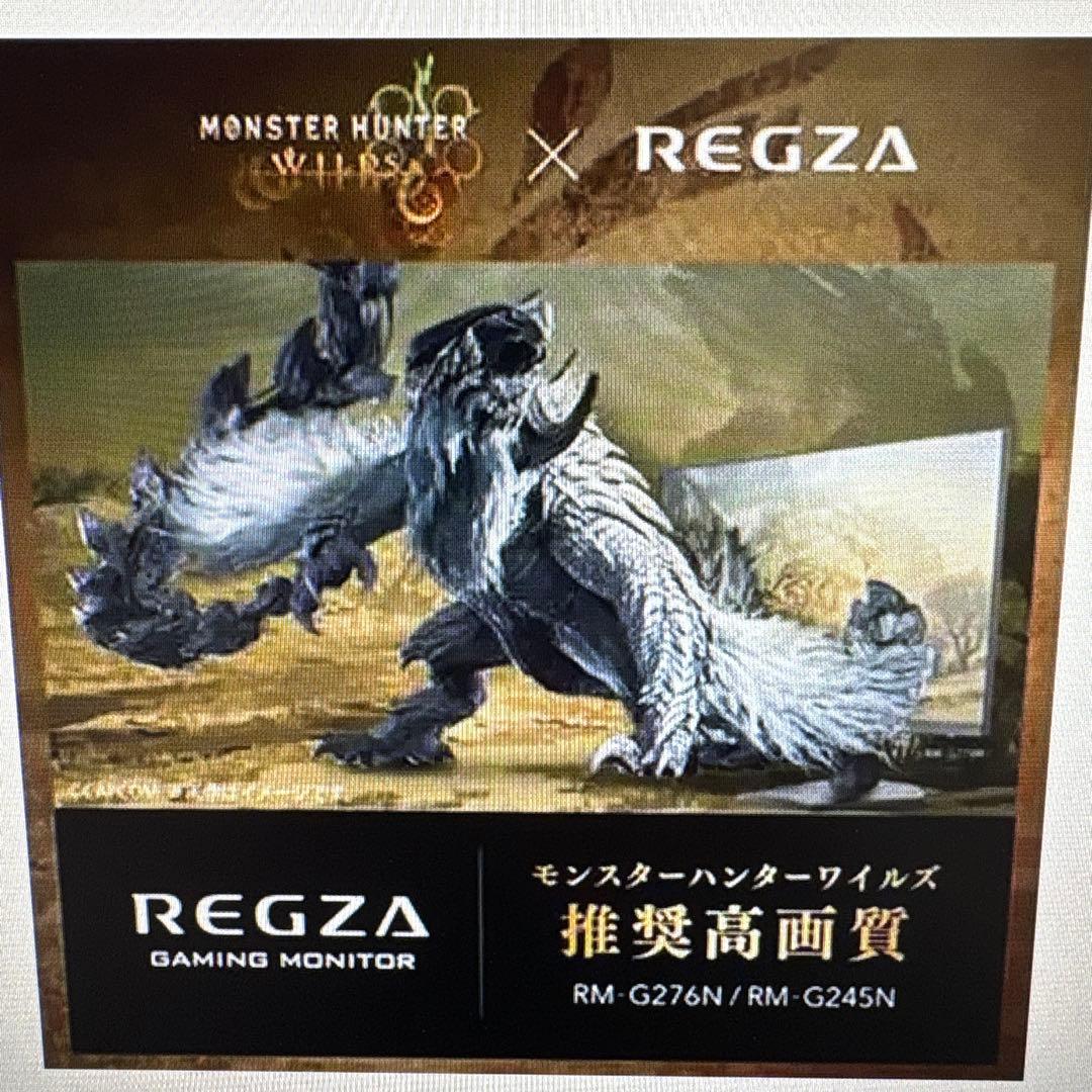 REGZA RM-G245N 23.8型 ゲーミングモニター　モンハン認定モニタ