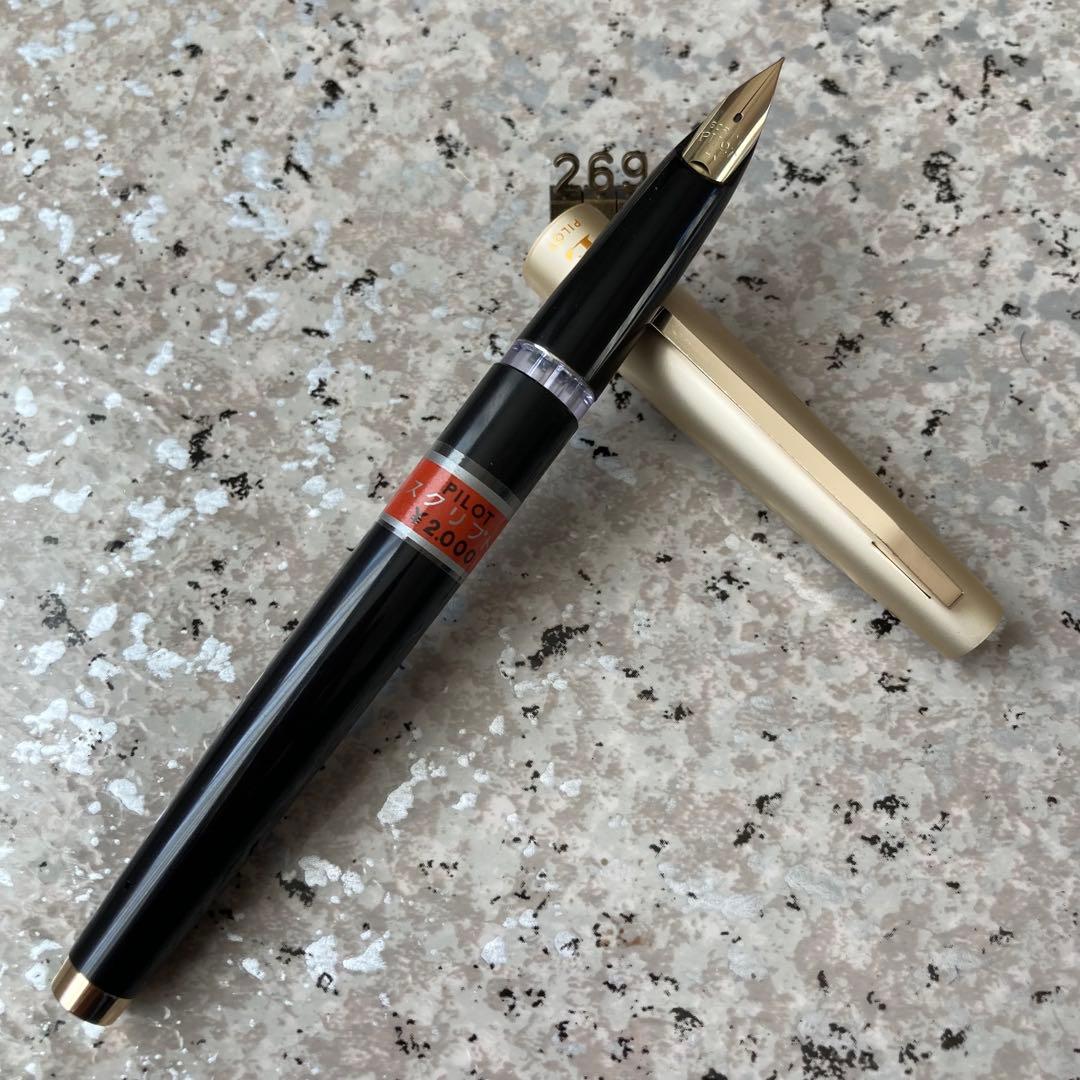 #269 未使用品 万年筆 パイロット ロング レトロ PILOT E 14k