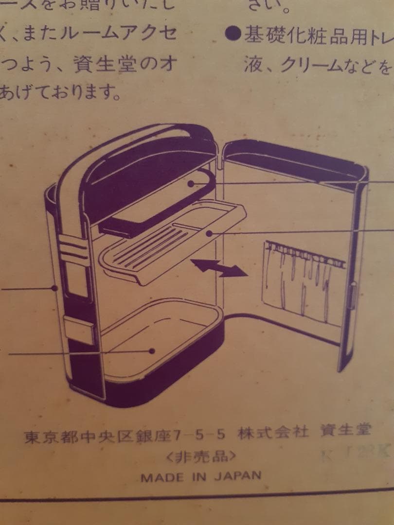 非売品★資生堂レトロドレッシングケース★
