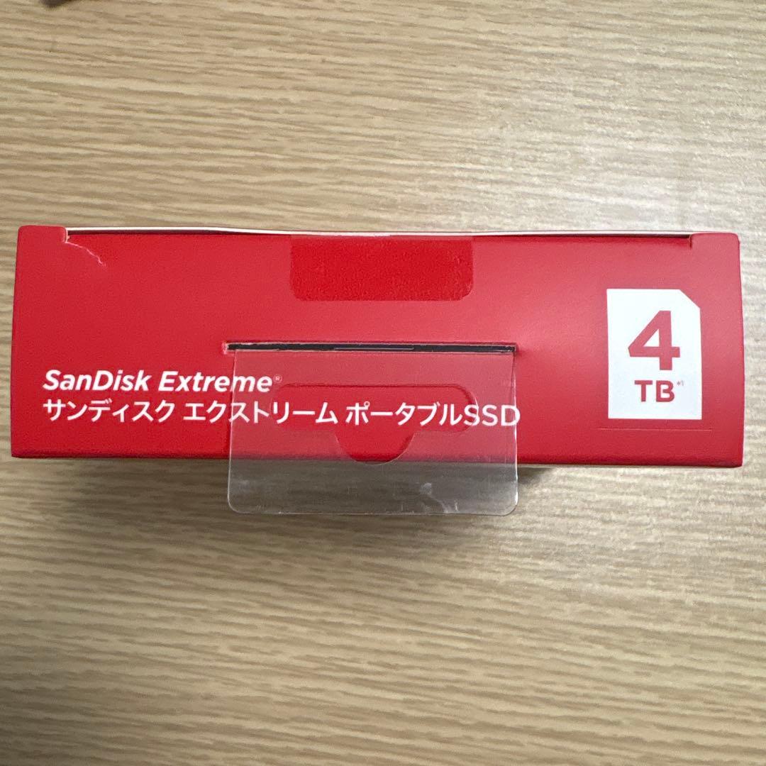 新品未使用未開封　SanDisk Extreme ポータブルSSD 4TB