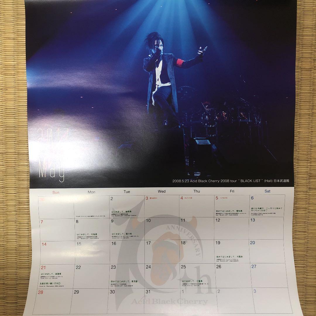 Acid Black Cherry 10th anniversary カレンダー