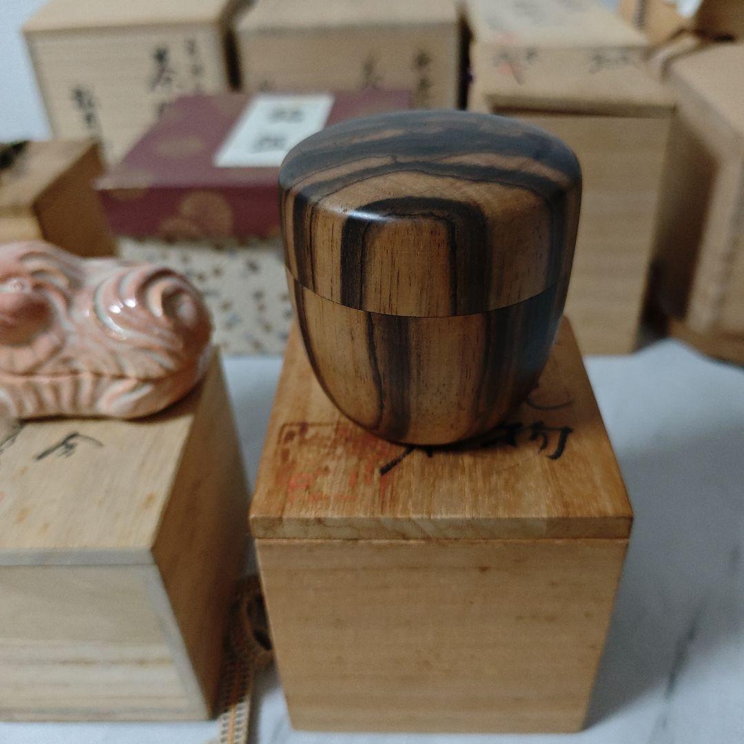 茶道具セット 木製茶箱と茶筅・茶杓