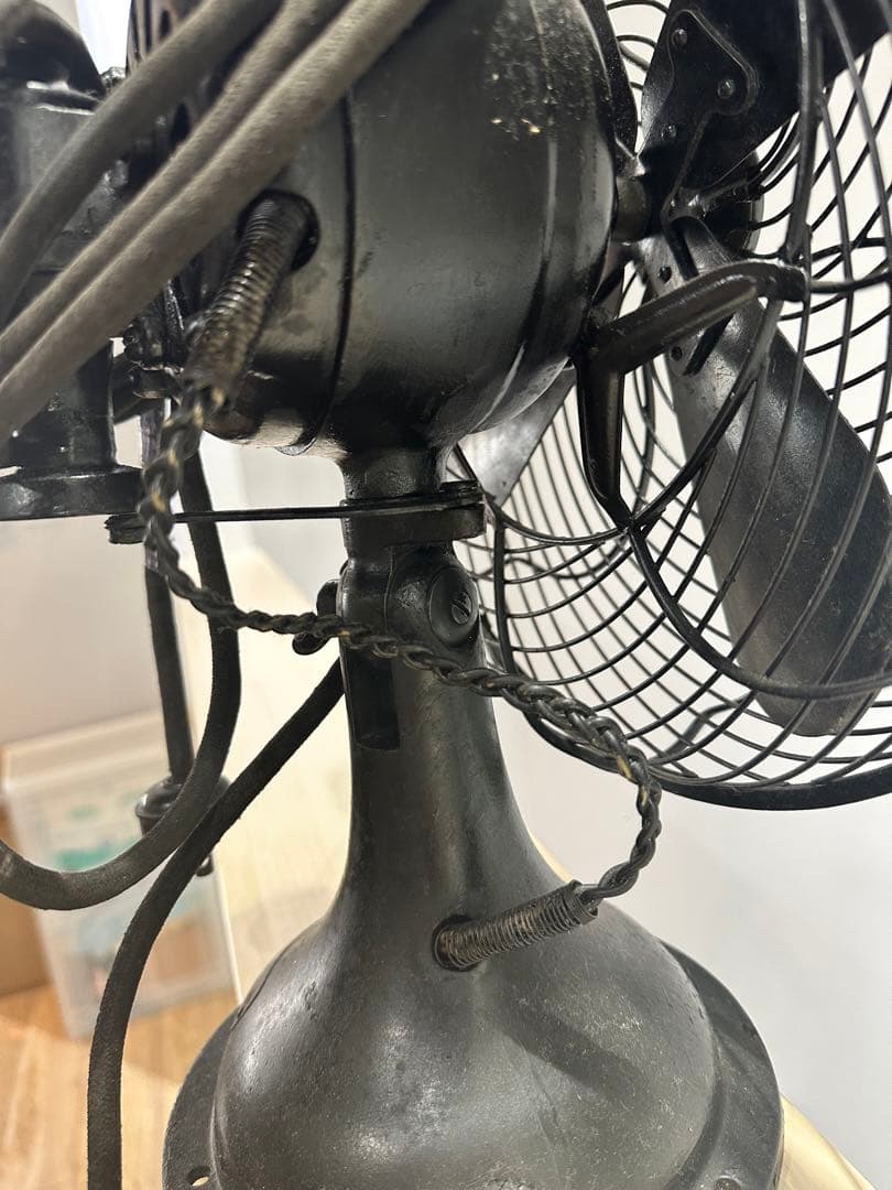 アンティーク　扇風機　真鍮　什器