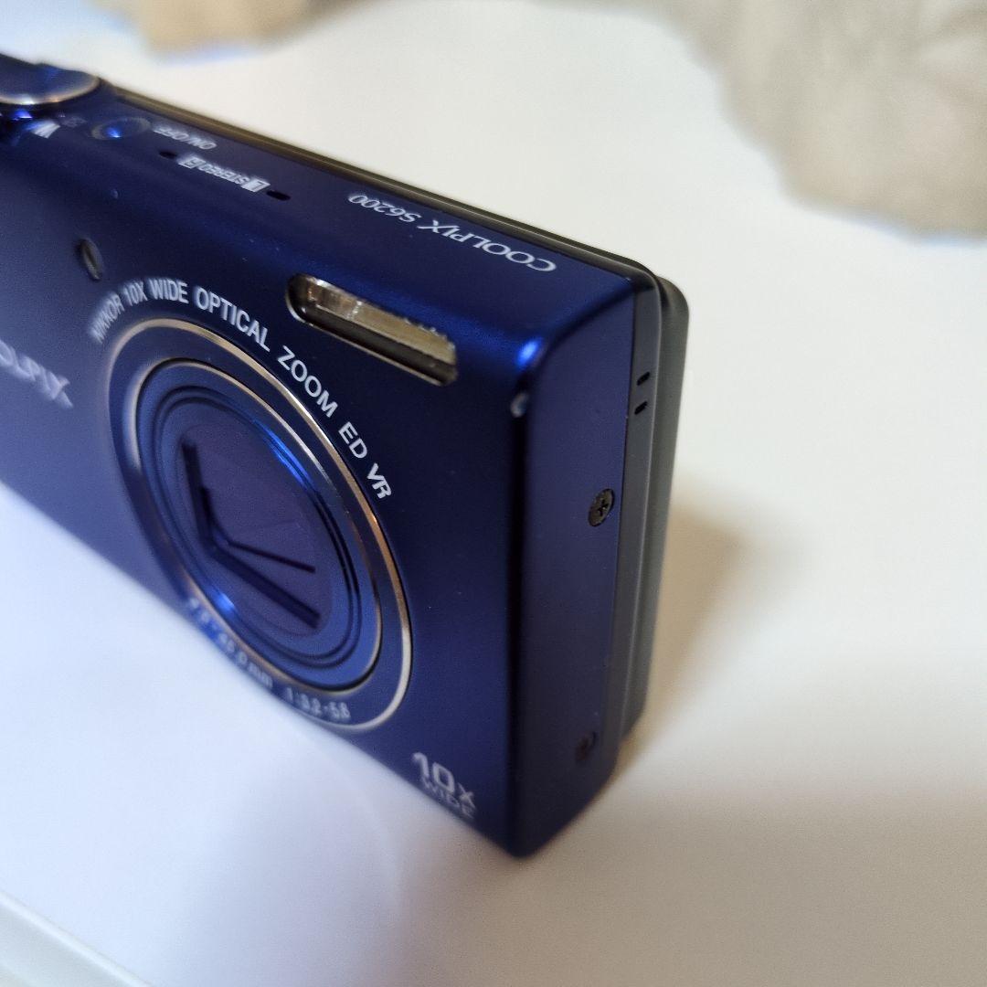 【美品】Nikon COOLPIX S6200 青 10倍ズーム