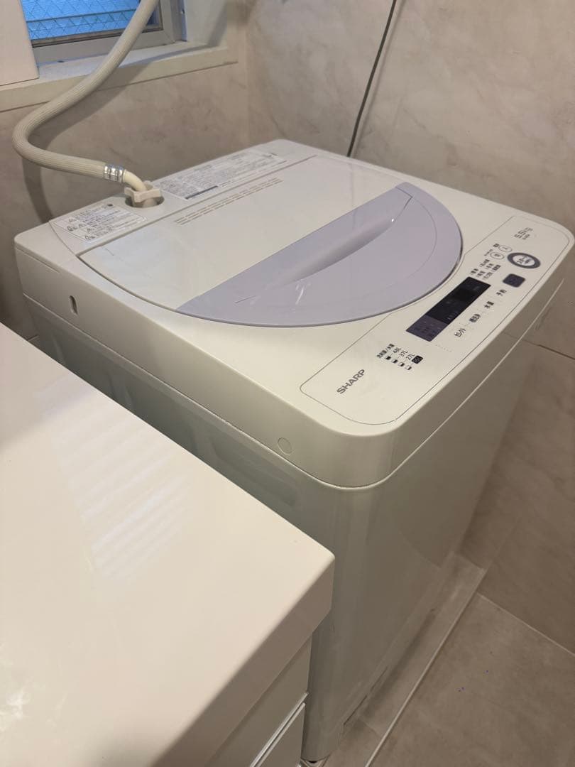 SHARP 縦型洗濯機 5kg ホワイト