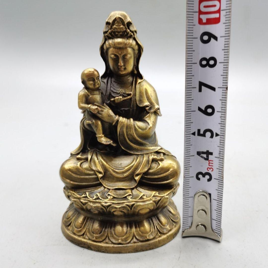 仏教美術 仏像 観音送子仏像 開運 風水 招財 置物 工芸品