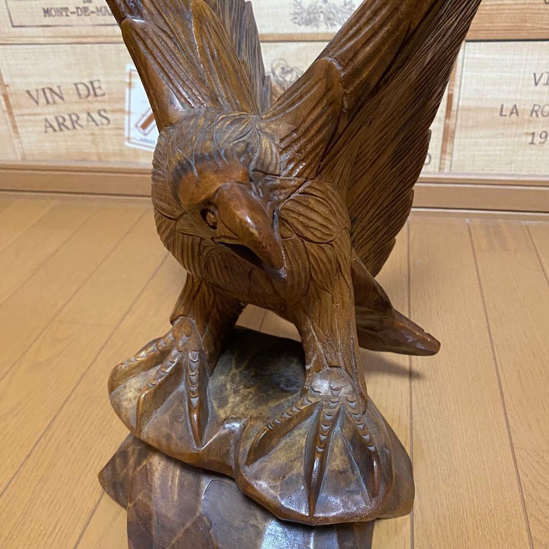 木工細工★鷲・鷲の彫刻★工芸品★値引き交渉可！