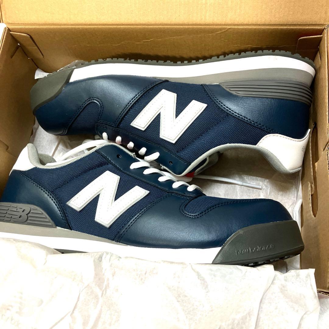 安全靴 New Balance PL-441 ネイビー 26.5 EEE 美品