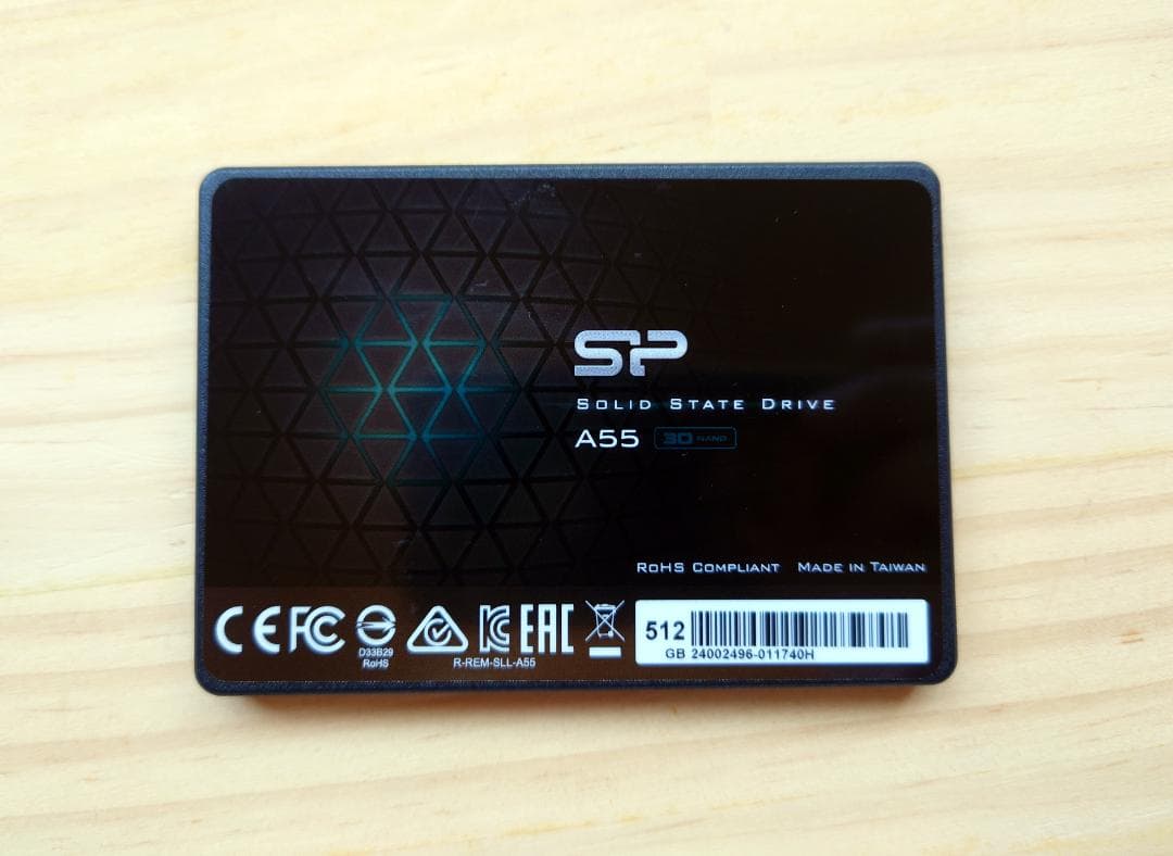 【正常100%】シリコンパワー SSD 512GB 2.5インチ 7mm A55