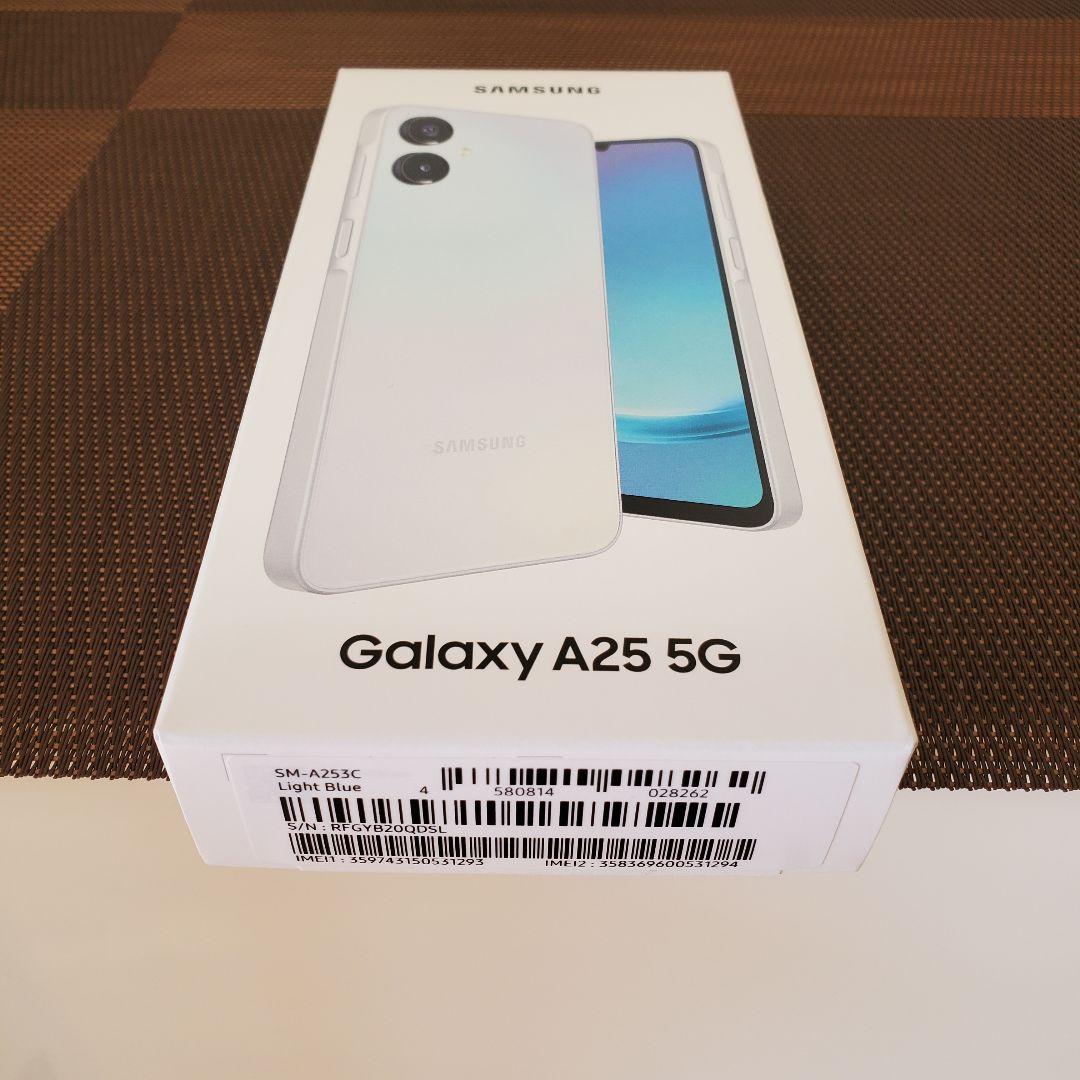 Samsung Galaxy A25 5G ライトブルー 64gb