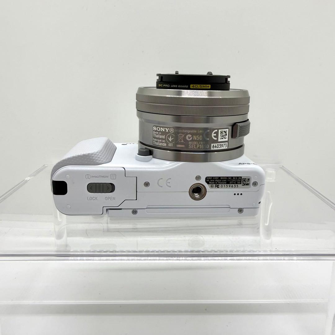 【極美品】SONY α NEX-3N ミラーレス一眼カメラ　ホワイト