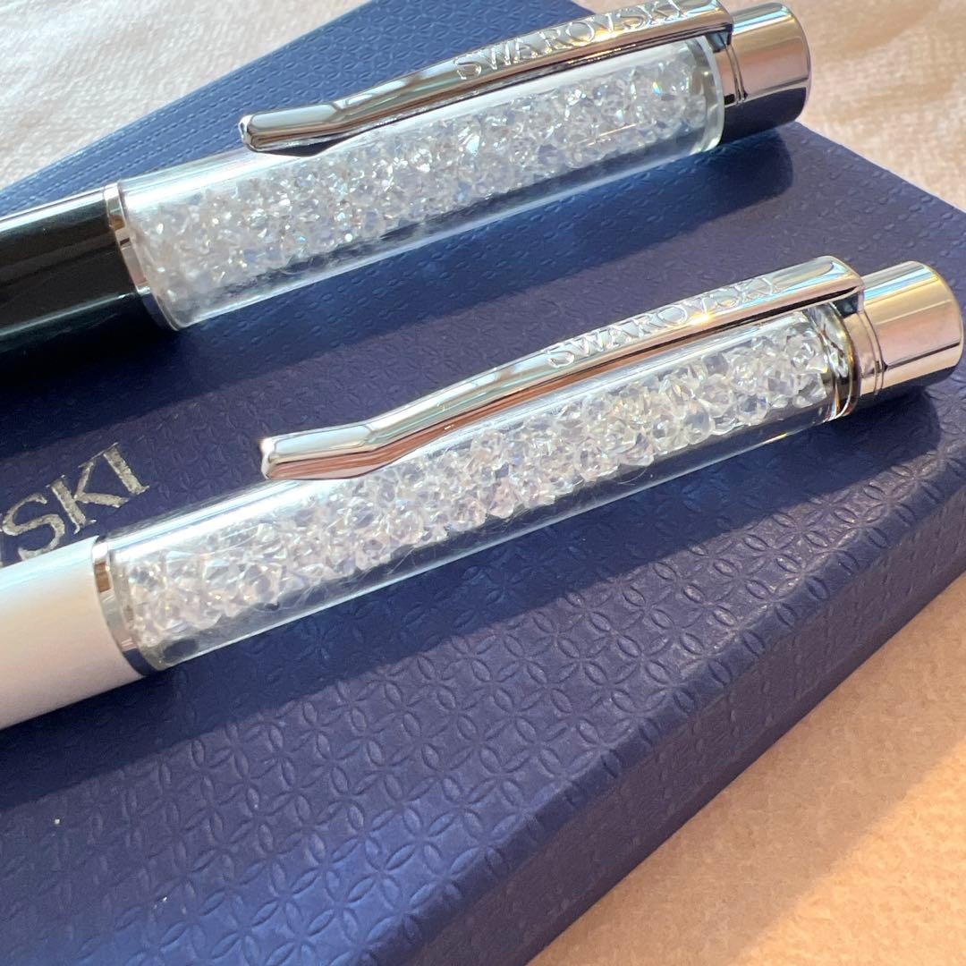 【美品袋箱付】SWAROVSKI クリスタル入ボールペン