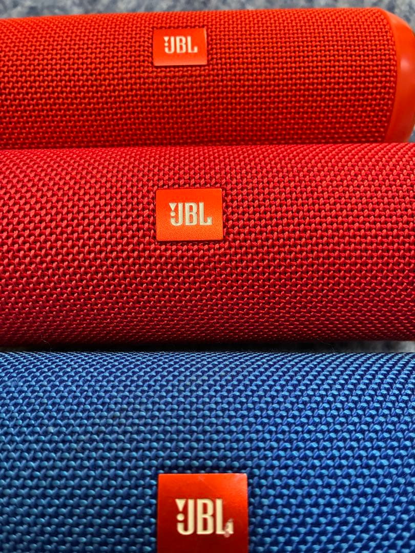 あ*い様 JBL ワイヤレススピーカー 青 赤オレンジ3台セットおまけ付きジャン