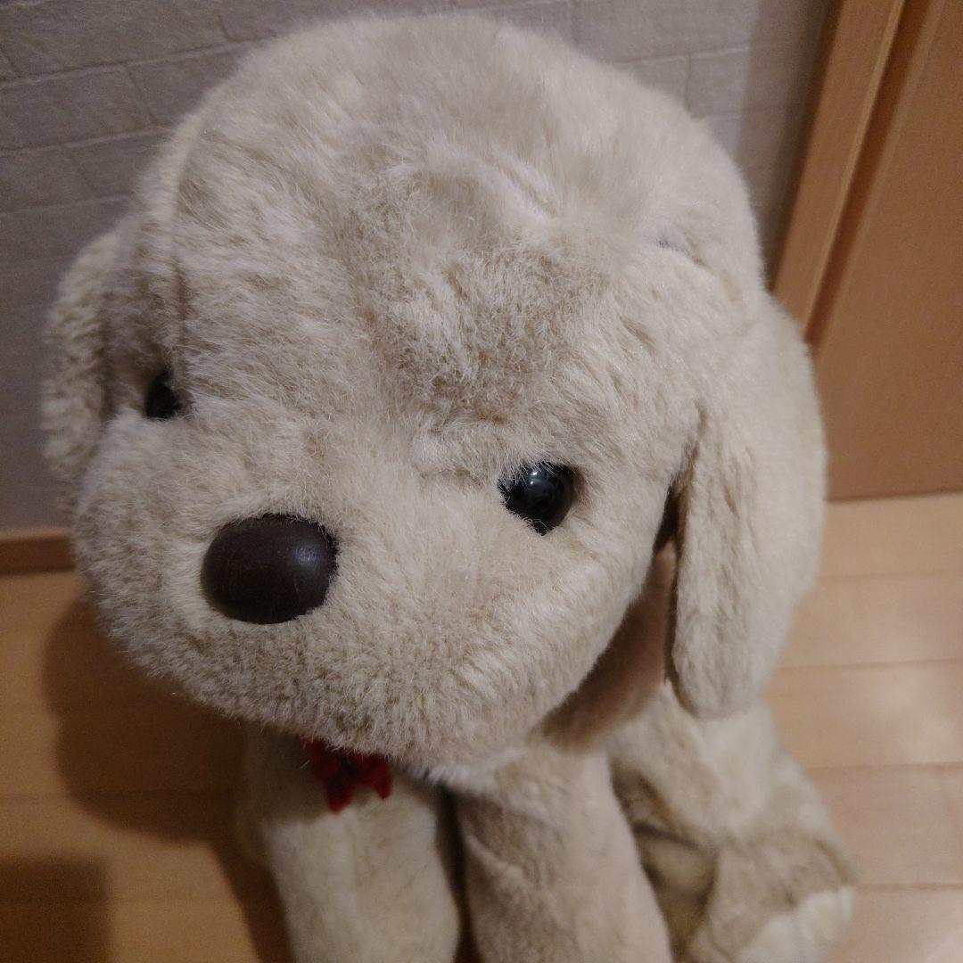 ✮うめ吉✮昭和レトロ✮オリエンタルトーイ✮犬✮８０年代✮ベージュ＆ホワイト