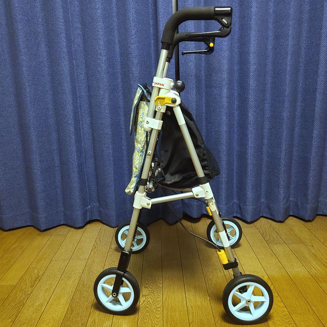 美品 シルバーカー ヘルシーワン 象印ベビー 花柄 折りたたみ 日本製 送料込