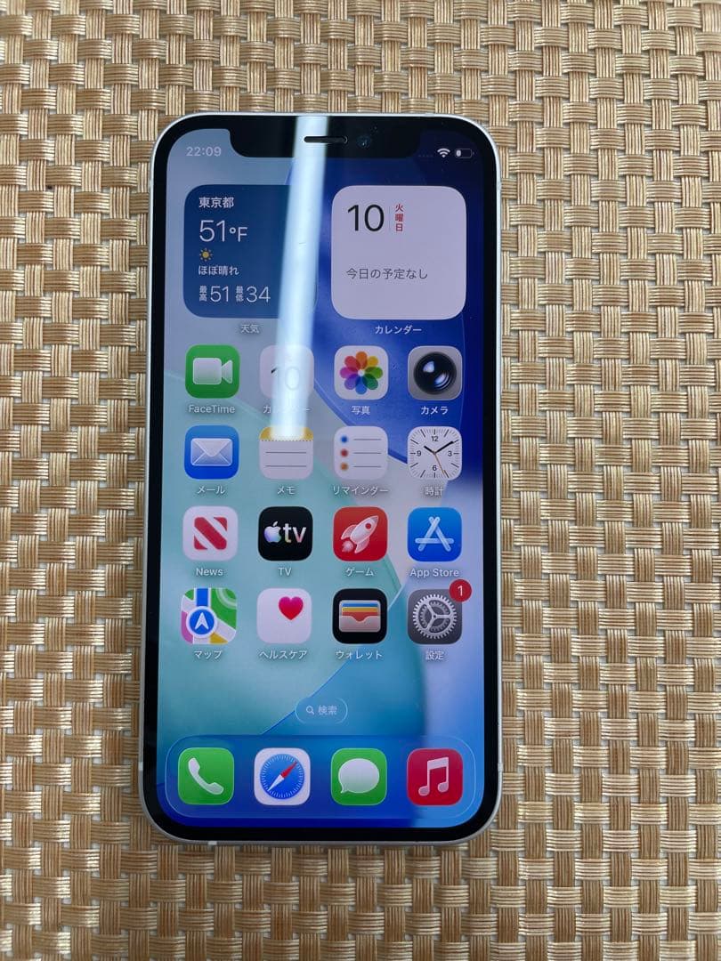iPhone 12mini 64GBホワイトSIMフリー【0700】