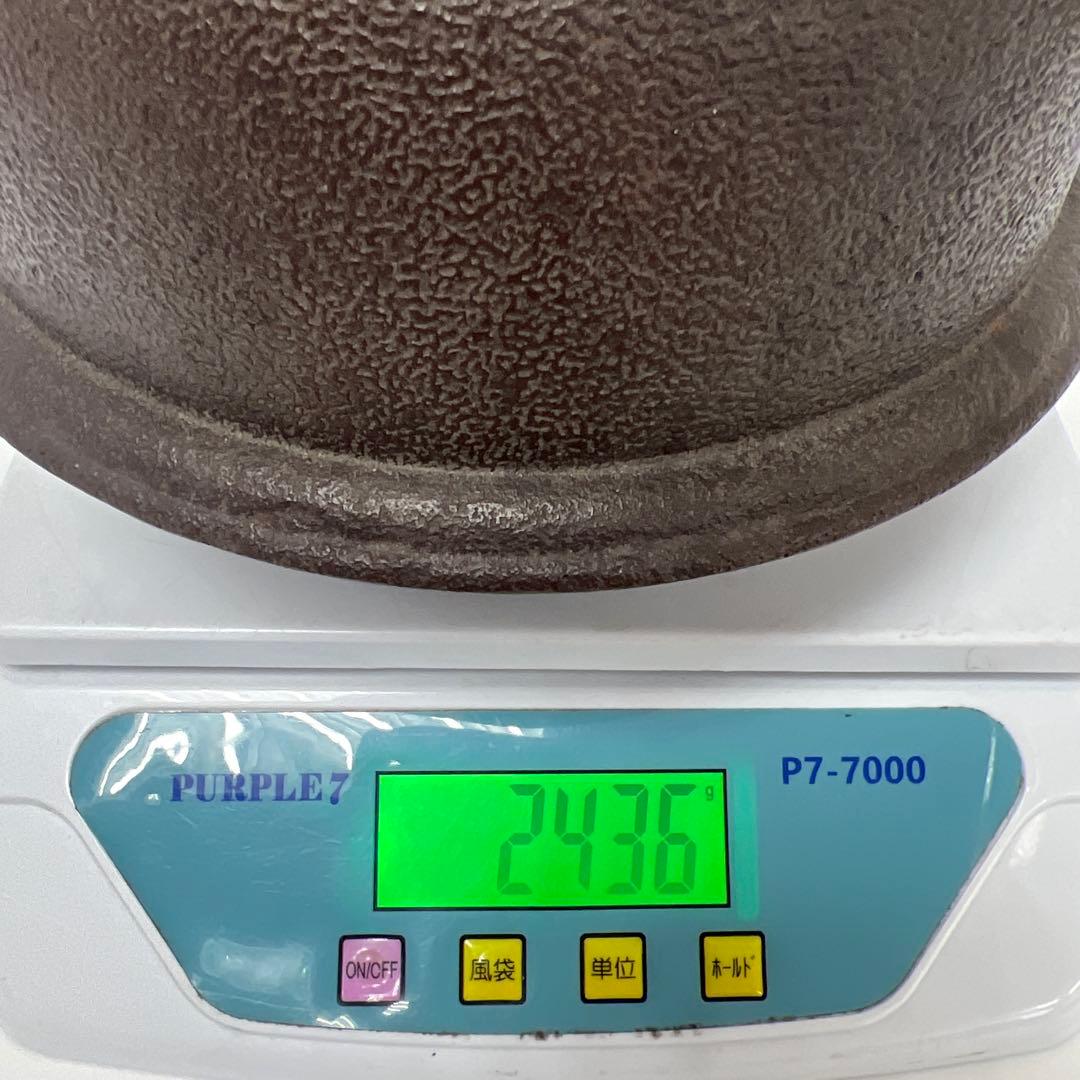 釜師　敬典作　真形釜　共箱　2436g/幅約21㎝　東Y8-0403①タトサ