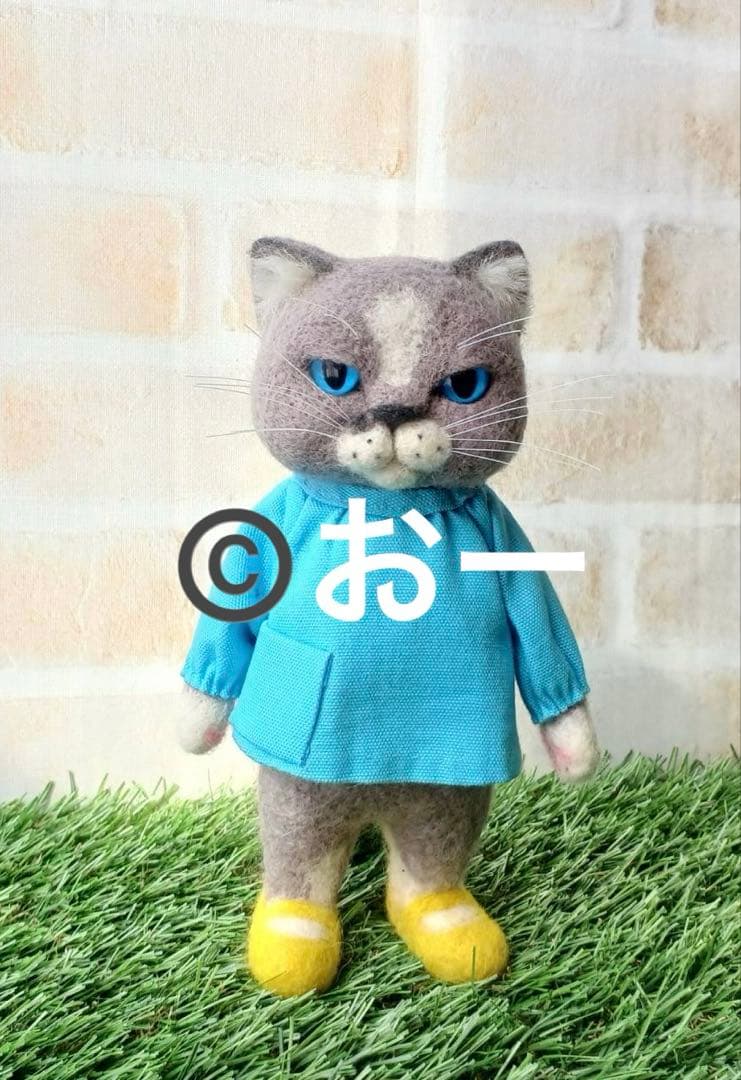 羊毛フェルト⭐︎猫　入園　春　桜