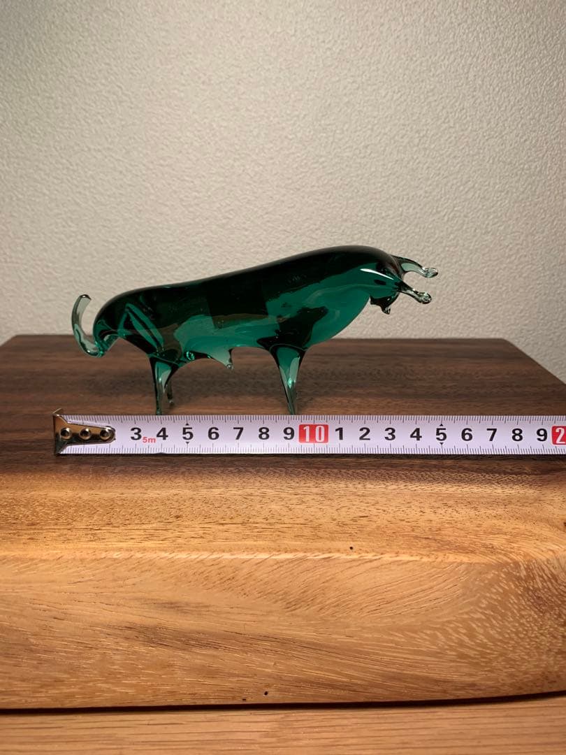Gordiola社 雄牛 オブジェ 吹きガラス スペイン製 60s 70s