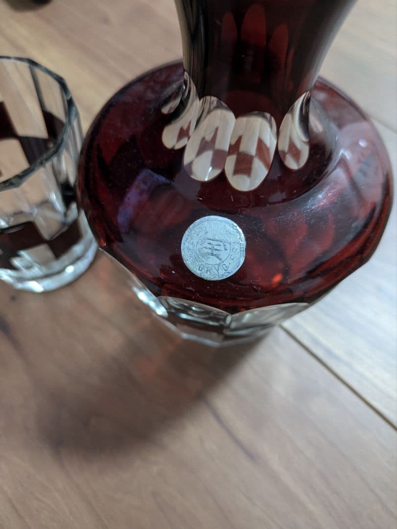 江戸切子 デカンタ & グラス TAKARAYA GLASS アンティーク