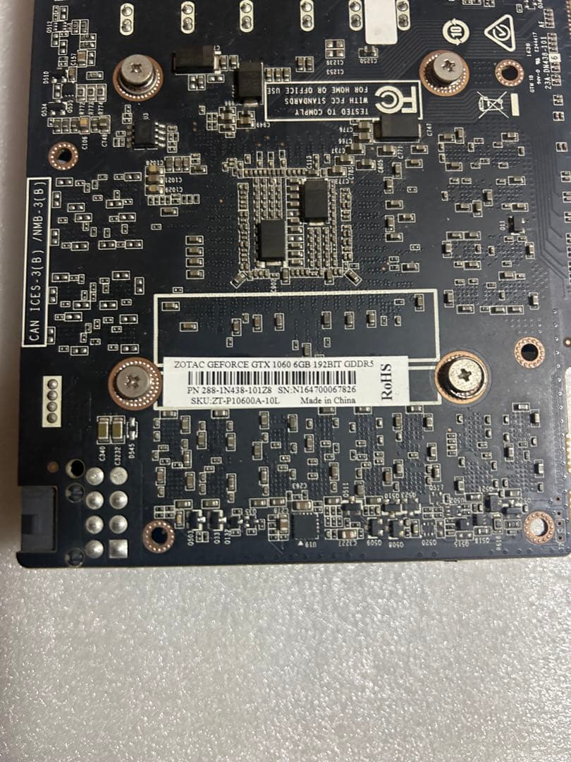 ZOTAC GTX 1060 6GB グラフィックボード