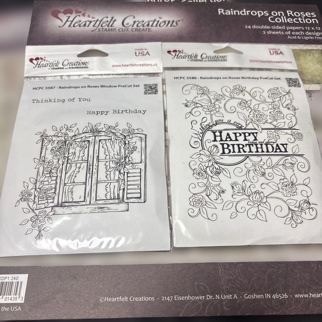 HC-29 Raindrops on Roses スタンプ&ペーパー2 美品