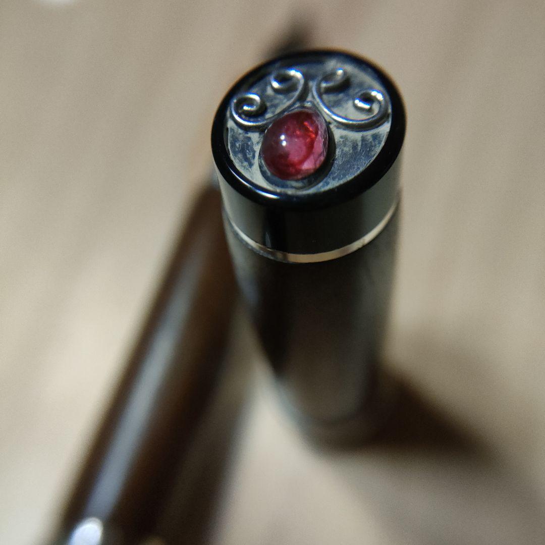 14金　木軸　ボック　シルバー　万年筆　fountain pen