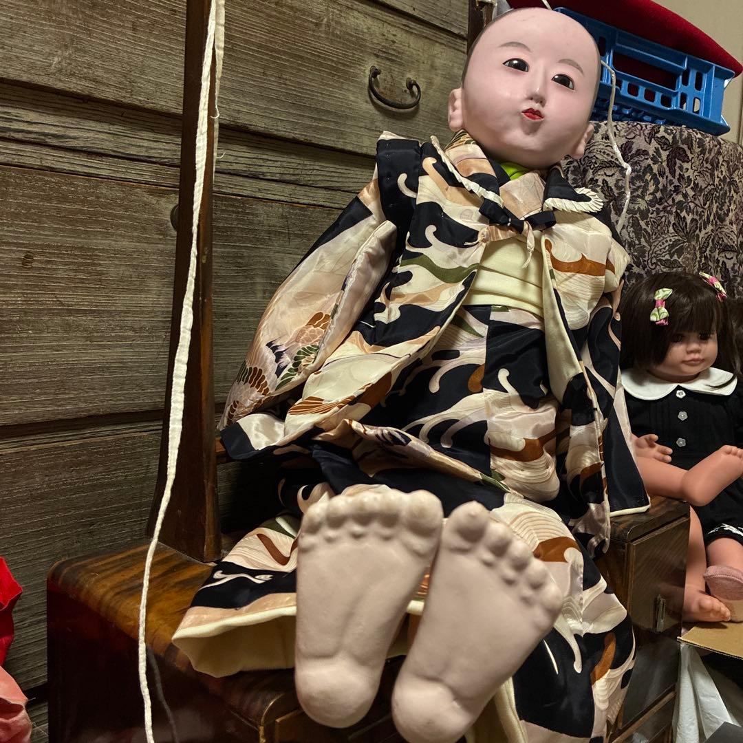 お値下げ！市松人形 大きな男の子　銘あり　真光齋